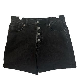 Banana Republic women’s jean shorts size 27/4. Black EUC